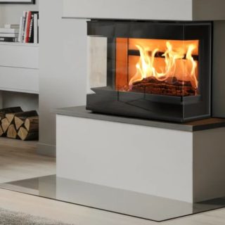 INSERTO A LEGNA TRIFACCIALE 10 kW